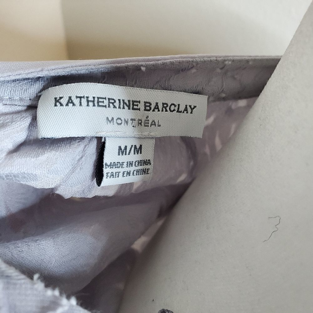Katherine Barclay semisheer floral blouse M - Picture 8 of 11